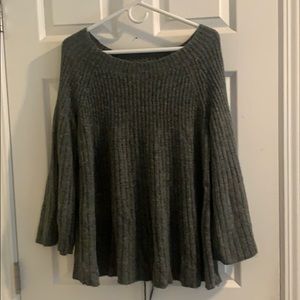 LC Lauren Conrad gray sweater back detail XL